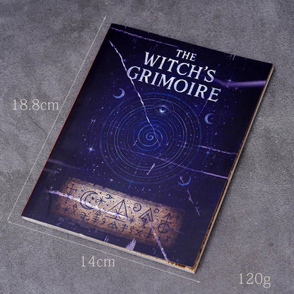 77 Pages Witchcraft Grimoire Pages Book of Shadows Kit with Moon Phases Herbal Lore Spells Gothic Dark Academia Witch Journal