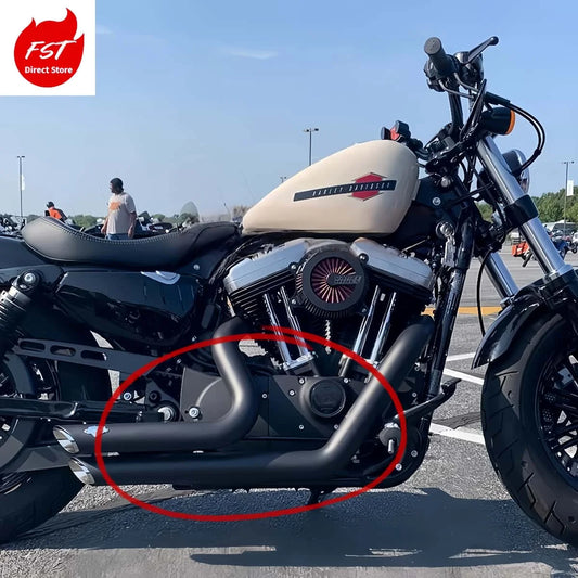Harley Davidson Sportster 883/1200/72 VH Style Taiwan Made Horse Hoof Sound Exhaust Muffler for VANCE&HINES System