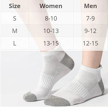 AOTOLK 6/12 Pairs Cotton Man and Women Socks Sports Solid Color Male's Short Sock Cycling Breathable Ankle Summer Running Socks