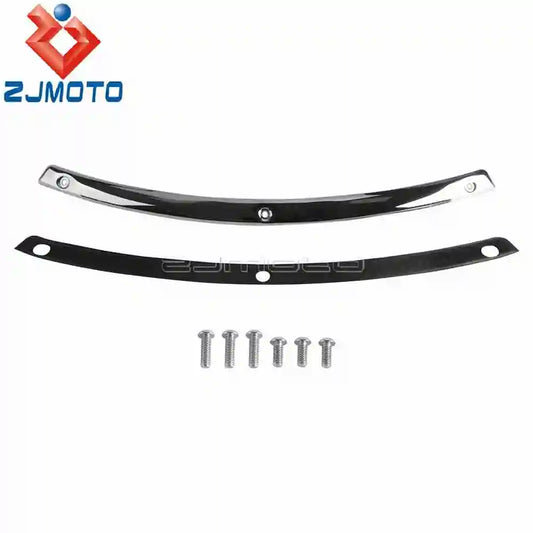 Steel Motorcycle Front Windshield Trim W/ Rubber Gasket For Harley Electra Street Tri Glide Touring Windscreen Strips 1996-2013