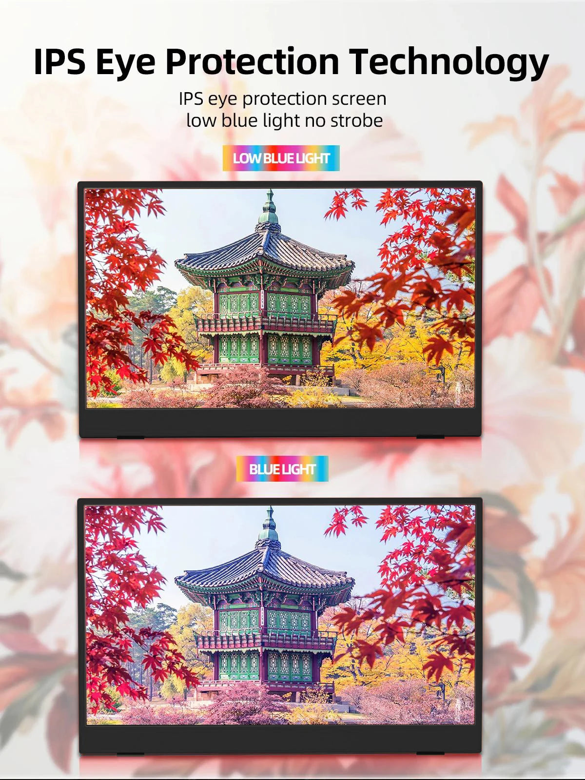 ZSUS 15.6-Inch 1920*1080 Portable Monitor 1080P For Laptop XBox PS4/ 5 Switch Cell Phone PC Extension Mobile Mointor