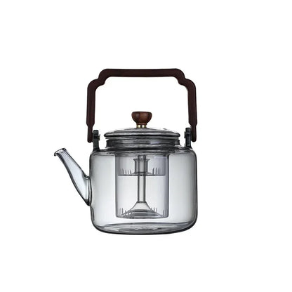 High Borosilicate Glass Teapot Thickened Filter Integrated Steaming and Boiling Teapot High-capacity Home Kung Fu Tea Set