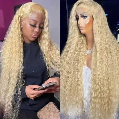 Multi-Color Long Curly 13x4 Lace Front High-Temperature Fiber Wig for Women Synthetic Hair Wig for African American Daily Party