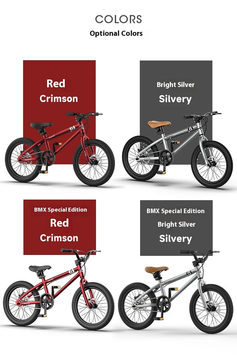 Youth Mountain Bike 16/20 Inch Children's Bicycle for Boys And Girls 6-12 Years Old Student Pedal Bike with Adjustable Frame