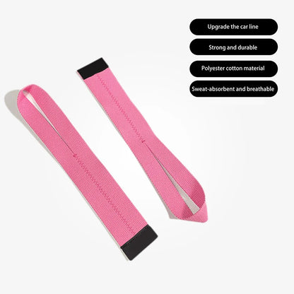 1Pair Gym Lifting Straps Weight Lifting Wrist Weight Belt Body Building Gloves For Women Men Fitness Crossfit Barbells Power