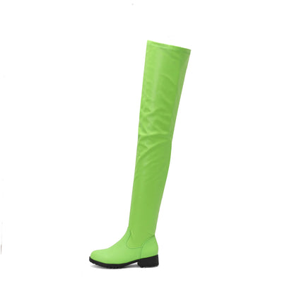 Winter New Plus Size 48 Women's Over The Knee Boots Thick Heel Long Tube Boots Platform Shoes