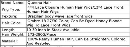 Honey Blonde Lace Front Wig PrePlucked 1B 27 Human Hair Wigs Ombre Body Wave Lace Front Human Hair Wig 180% Raw Bodywave 30 Inch
