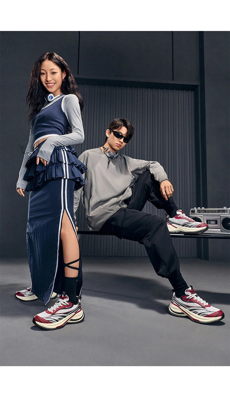 Xtep Basque 3 For Male Sneakers 2026 Spring Comfortable Retro Fashion Luxury Height-Increasing Sports Shoes 874219320001