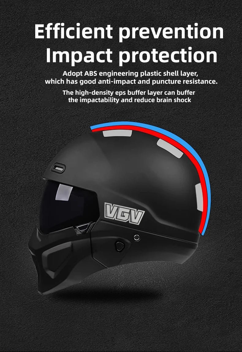 High-Quality Motorcycle Helmet, Personalized Scorpion Warrior Full Helmet, Suitable for Men and Women for Year-Round Riding