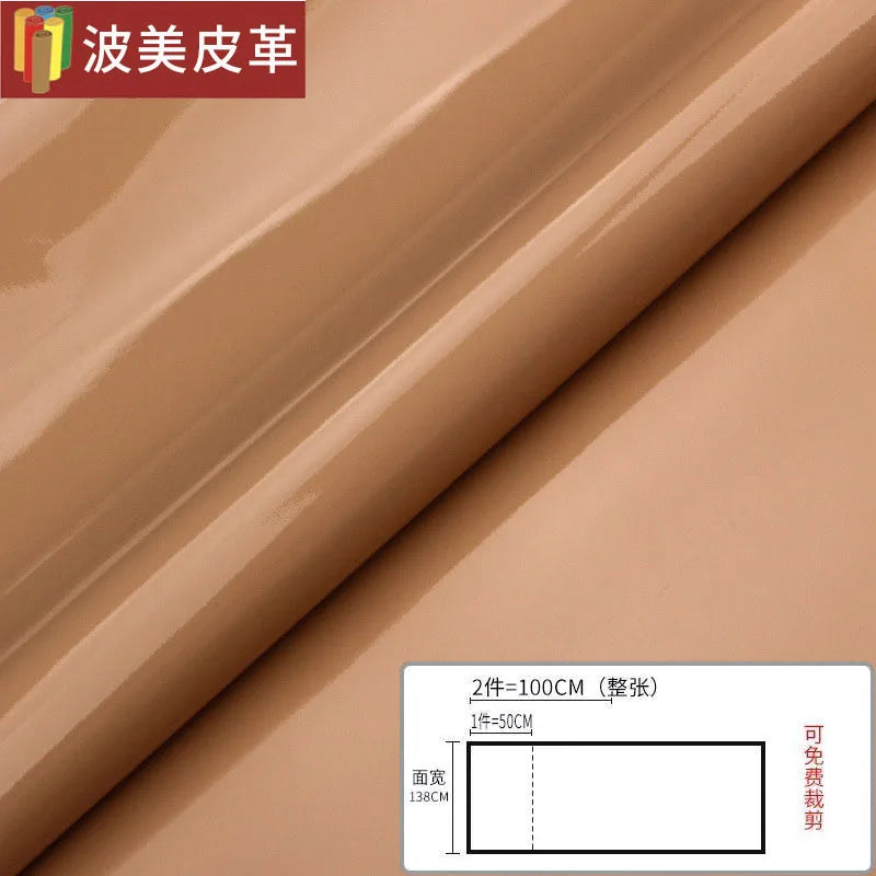 Pvc Patent Leather Fabric By The Meter for Jacket Skirt Bag Clothes Diy Sewing Cloth Waterproof Slightly Hard Wearable Glossy