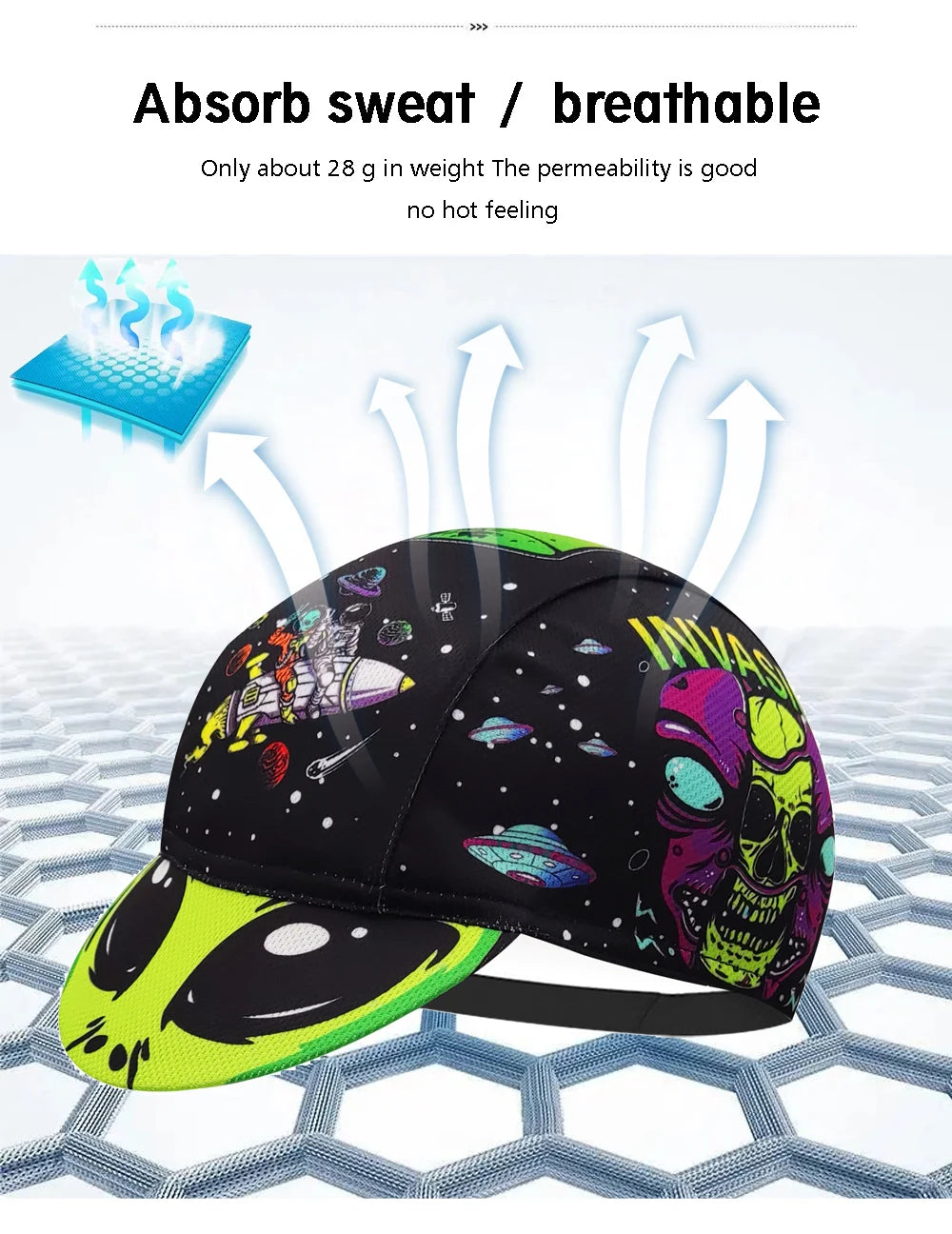 New Retro Cartoon Series Cycling Caps Unisex Size Outdoor Bicycle Sports Hats 6 Styles To Choose From