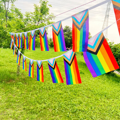 rainbow Flags 14x21cm20pcs /set gay pride rainbow Peace Flag Pride Flag