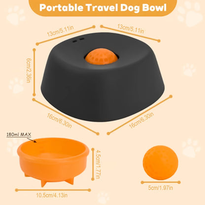 Dog Liquid Lick Bowl with Slow Feeder Design with Silicone Anti Slip Bowl Detachable Easy Cleaning for Wet Food and Bone Broth