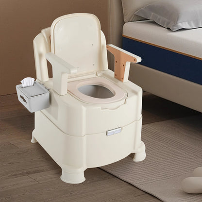 Toilet With Sensor Night Light,Bedside Commode  Bedside Toilet With Maximum Load 200kg, Portable Toilet