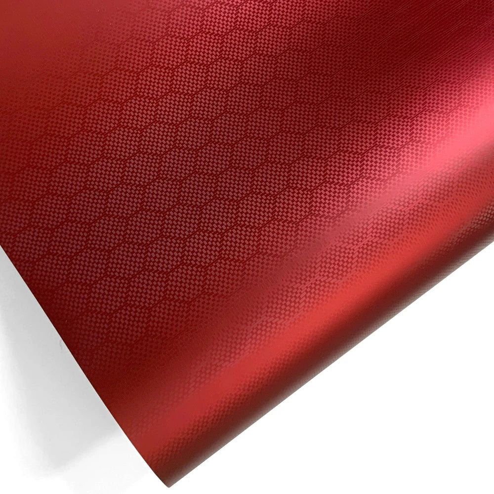 Red Series Wrap Vinyl Car Wrapping Film Bubble-free Vehicle Decoration PET Waterproof External Car Stickers Carbon Fiber Glossy