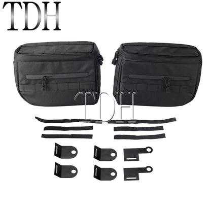 Motorcycle Saddlebag Side Tool Luggage Bag For Harley Dyna Softail Sportster XL Street Bob Low Rider FXD FXBB Travel Saddle Bags