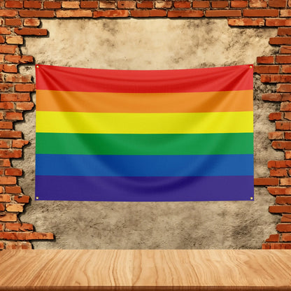 3x5 ft LGBT Gay bear Pride Rainbow flag For Room Dorm Camp Party Garage Bar Picnic hogar home Decor Banner Wall Hanging Gift