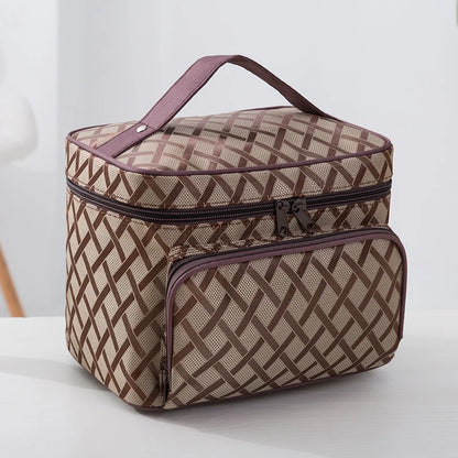 New Large Capacity Flower Cosmetic Bag Zipper Cosmetic Box Storage Organizers Travel Toiletry Makeup Bag SZL8061