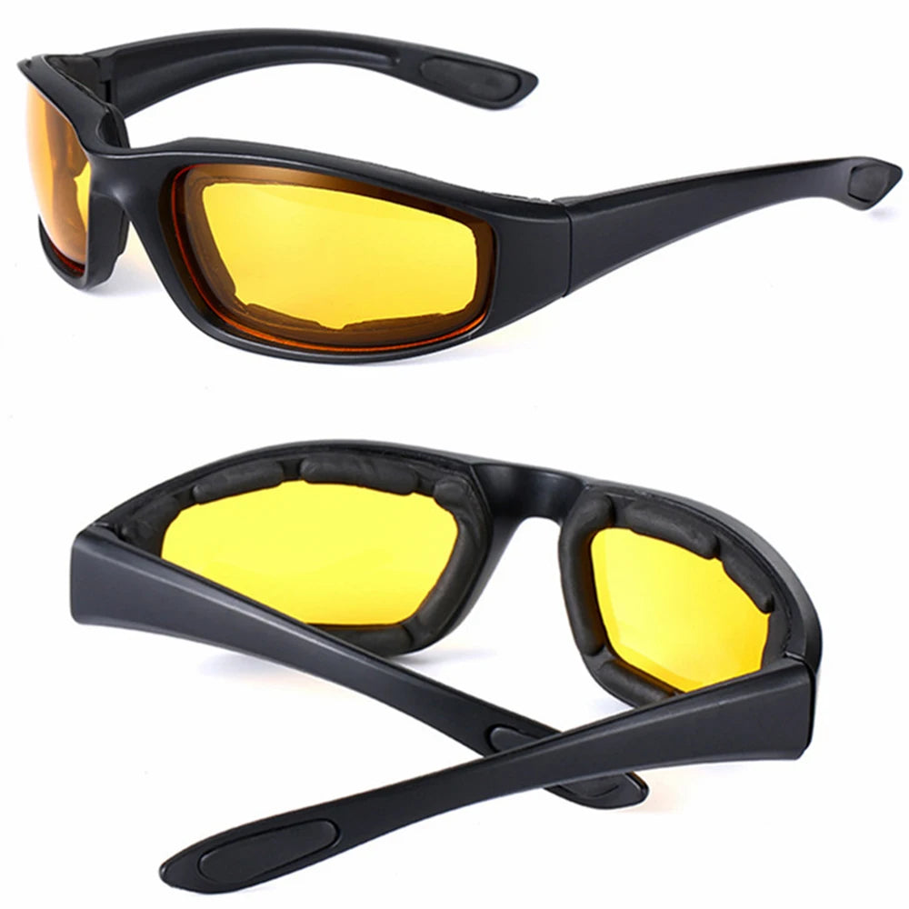 Outdoor UV Protection Goggles Padded Goggles Anti-UV Unisex Sports Sunglasses Eyewear Motorcycle Riding Glasses for Adventurers