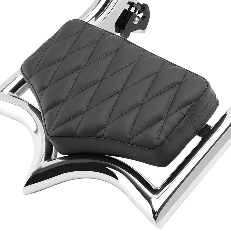 Chrome Motorcycle Passenger Backrest Detachable Sissy Bar Fit For Harley Touring Street Glide Road Glide Road King 2009-Later