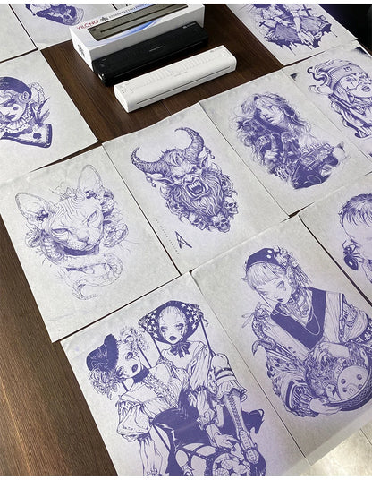 10/30/50/100Pcs Tattoo Transfer Pape A4 Size Stencil Paper Copy Paper Thermal Paper for Tattoo Transfer  Tattoo Supplies