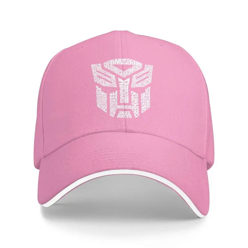 Transformer Autobots Film Print Baseball Cap Sandwich Hats Men Women Adjustable Snapback Caps Summer Sun Protection Hat