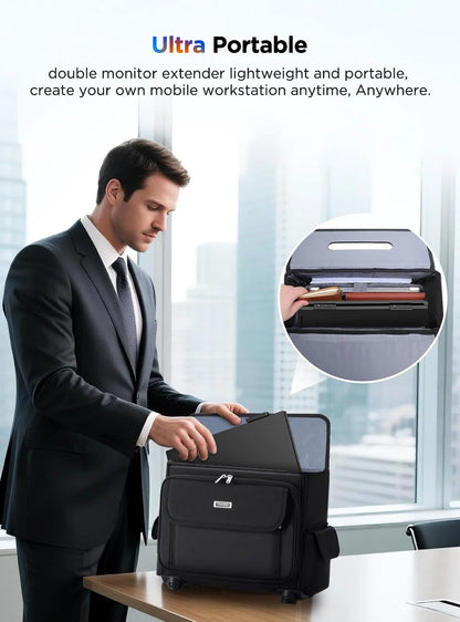 UPERFECT UFree Z14 Pro Wireless Triple Portable Monitor 14" Laptop Screen Extender with Stand /Sleeve Support AirPlay Miracast
