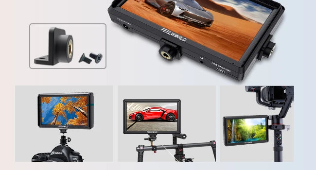 FEELWORLD S55 V3 6 inch Camera DSLR Field Monitor Video Assist IPS 1920x1152 4K HDMI DC Out With 3D LUT