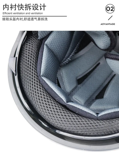 HOT DOT Approved Open Face 3/4 Motorcycle Helmet with Build-In Bluetooth Headset Earphone and Detachable Liner for honda