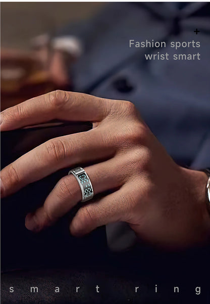 2026 New Smart Ring Display Screen Gestures Brush Video 5ATM Waterproof  Remote Camera Blood Pressure Monitoring For Men Women