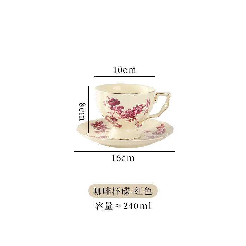 Vintage Lemon Teapot Coffee Cup and Saucer Set Beautiful Coffee Mug Modern Set Tania Bulhoes Luxury Design Cup