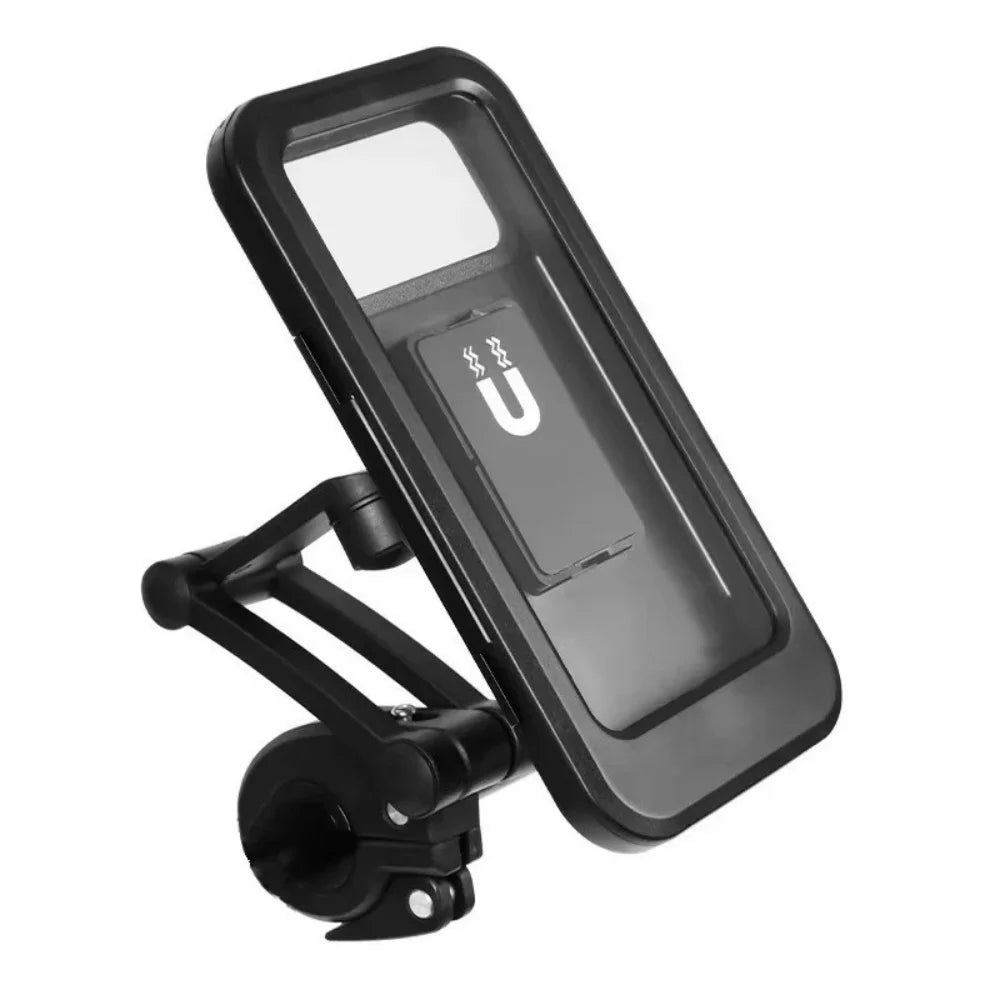 Universal Waterproof Bicycle Phone Holder Motorcycle Mount 360 Swivel Adjustable Magnetic Stand For Mobile Phone GPS Navigation