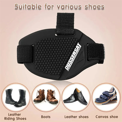 Motorcycle Boot Protection Pad Rubber Boot Protection Cover Adjustable Protection Anti-slip Pad Motorcycle Shoe Protection