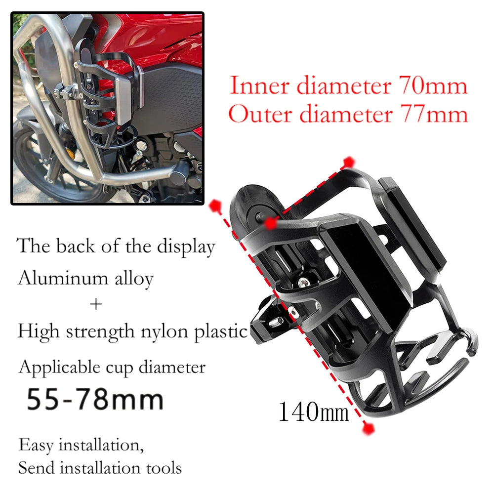 For HONDA NC750X NC 750X NC750 X 2013-2024 2023 2022 High quality Motorcycle Accessories Beverage Water Bottle Drink Cup Holder