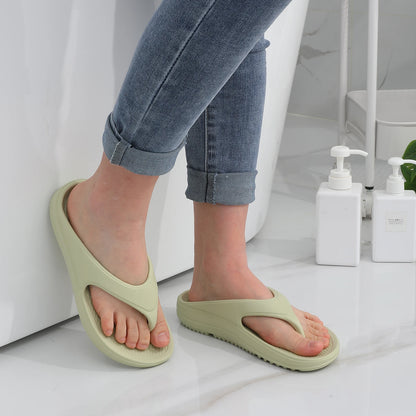 Kidmi Women Flat Sandals Women Slippers Outdoor Non-slip House Slippers Unisex Beach Slides Orthopedic Breath Soft Slippers