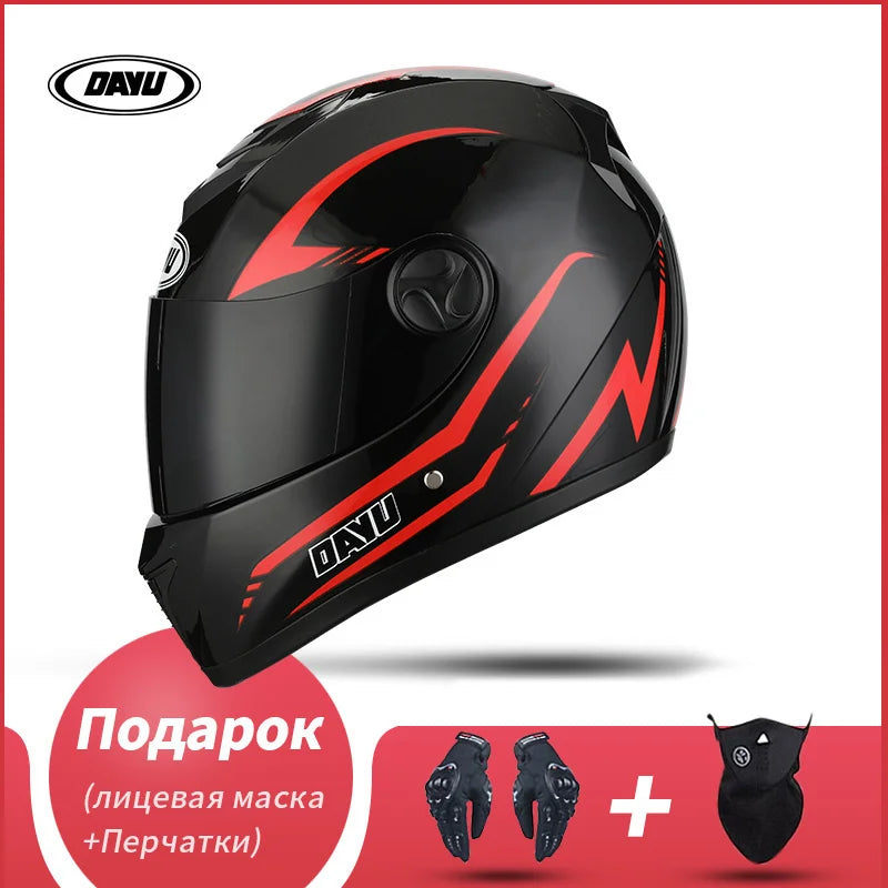 Motorbike Helmet  For Adults Motocross Helmets Casco Motorbike Helmet Full Face  Modular Dual Lens Double Visors