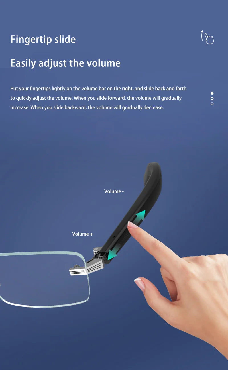 Smart Bluetooth Glasses Wireless Headphones Polarized Glasses Super Long Standby Call Audio Voice Assistant Smart Glasses