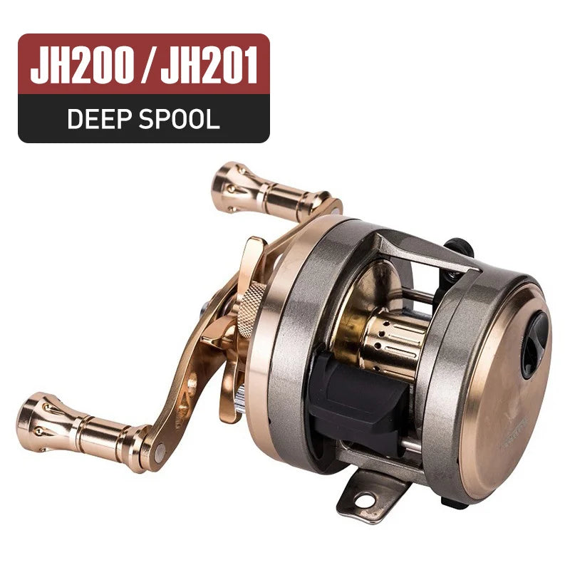 SEASIR JH All METAL Drum Baitcasting Reel CNC Machining Technology 9+1BB Max Drag 7kg Saltwater Fishing Reels