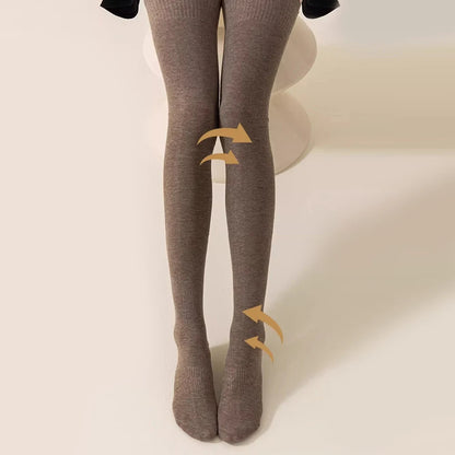 Winter Thigh High Socks For Women 100cm Lengthened JK Lolita Stockings Solid Color Over The Knee Stocks Slim Velvet Thigh Socks