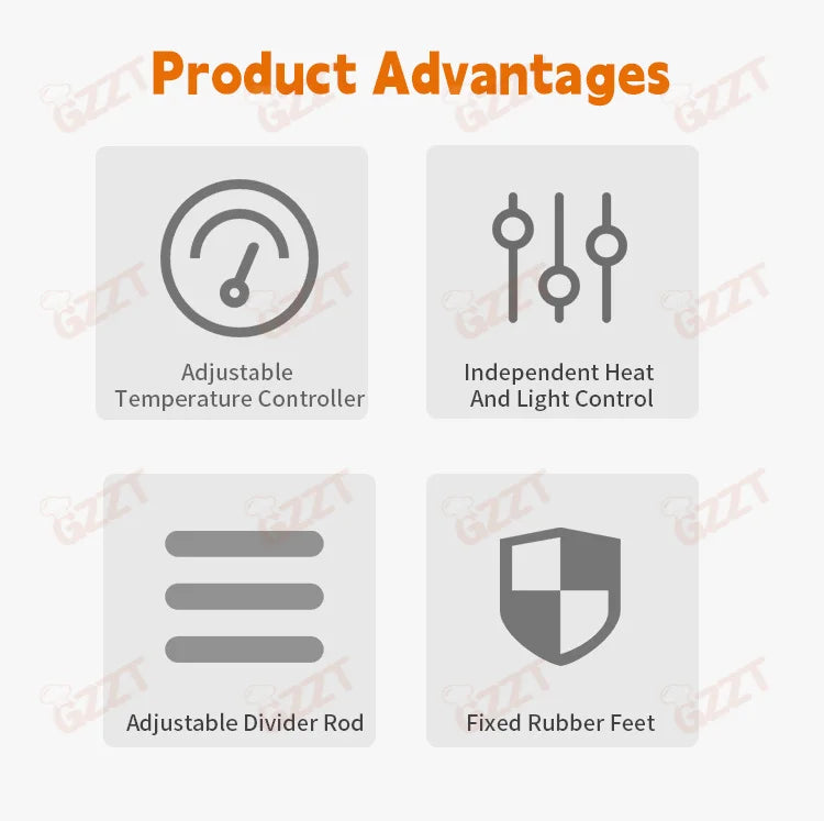 Stainless Steel Electric Commercial 2 Tier Dry Heating Fried Food Hamburger Pizza Warmer Showcase Dry Food Warmer Display