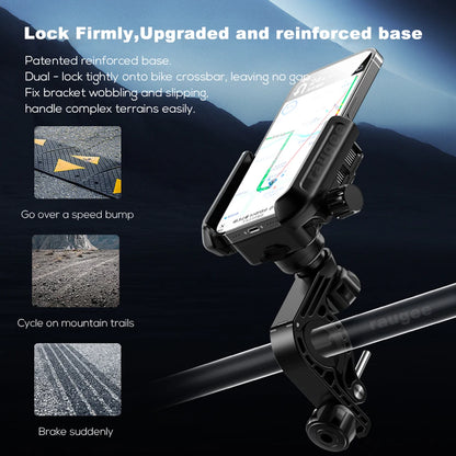 Motorcycle Cooling Phone Holder Mobile Phone Bracket 360° Rotation Shock-Resistant Navigation Cycling Cooling Stand Holder