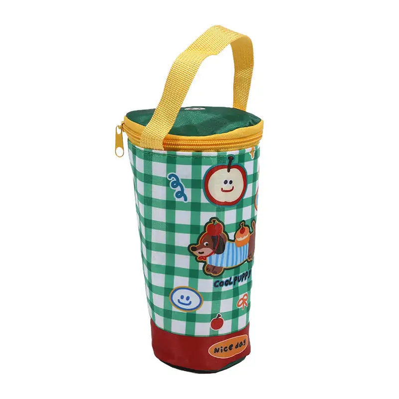 Portable Milk Tea Tote Bag Heat Preservation Bag Carrying Insulated Cup Cover Umbrella Bag Handbag Camping Drinkware Accessories