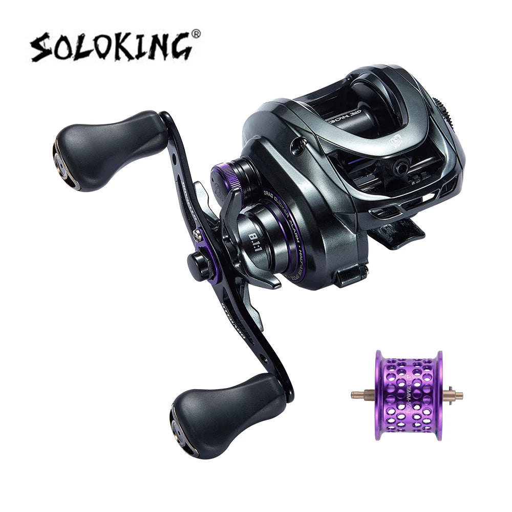 Soloking GKA200 Pro Baitcasting Reel Fishing Reels 9KG Drag Power 6+1 BB Drag Clicker Sound Baitcaster Reel 베이트 릴