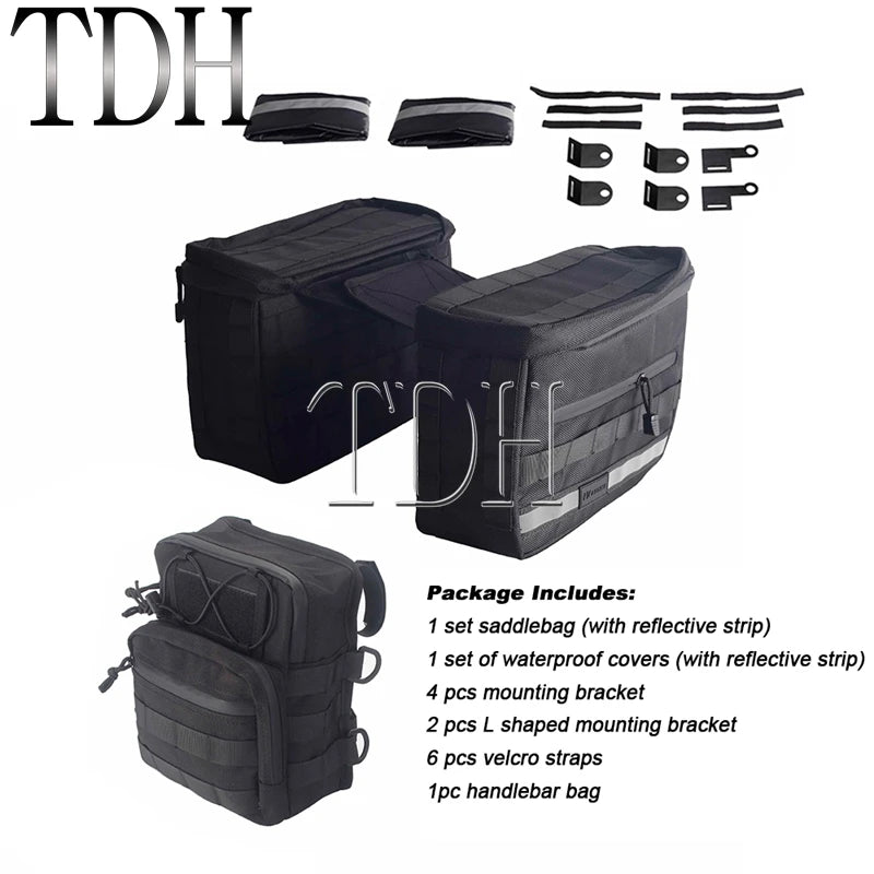 Motorcycle Saddlebag Side Tool Luggage Bag For Harley Dyna Softail Sportster XL Street Bob Low Rider FXD FXBB Travel Saddle Bags