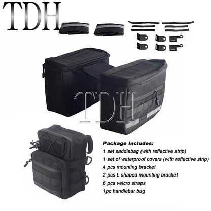 Motorcycle Saddlebag Side Tool Luggage Bag For Harley Dyna Softail Sportster XL Street Bob Low Rider FXD FXBB Travel Saddle Bags