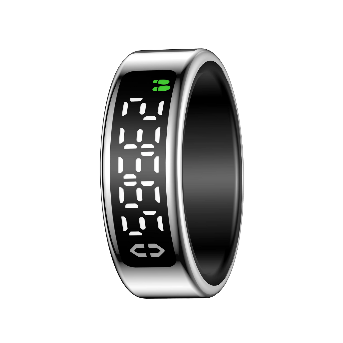 Smart Ring + Case Display Screen Touch Health Monitor Gesture Swipe Video/Brush Tiktok 5ATM Waterproof Smartring for Men Women