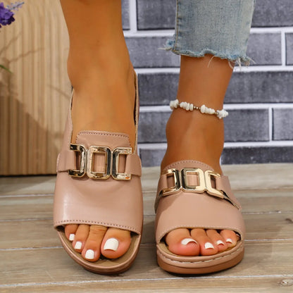 2025 Women Slippers Casual Flat Open Heel Shoes Lightweight Comfortable Sports Slippers Fashion Designer Sandals Slides Women