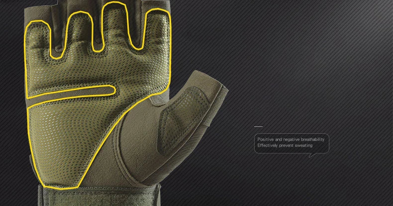 Cycling Tactical Gloves Men Women Half Finger Soft Shell Gloves Spring Summer Training Combat Protection Motorcycle Gloves