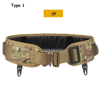 Tactical Padded Belt Airsoft CS Combat Molle Airsoft Belts Duty Paintball Waist Belt War Game Hunting Accessories
