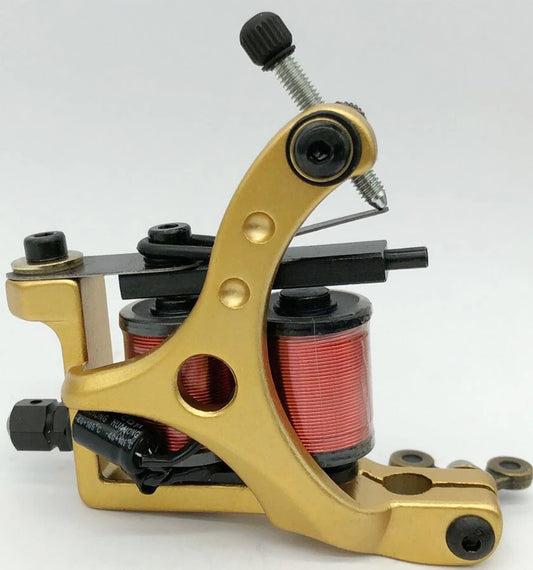 Professional Dual-coiled Coils Tattoo Machine 10 Warp Coils Handmade Tattoo Gun Machine For Liner Shader 2 Colors